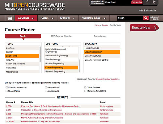 web học lập trình MIT Open Courseware