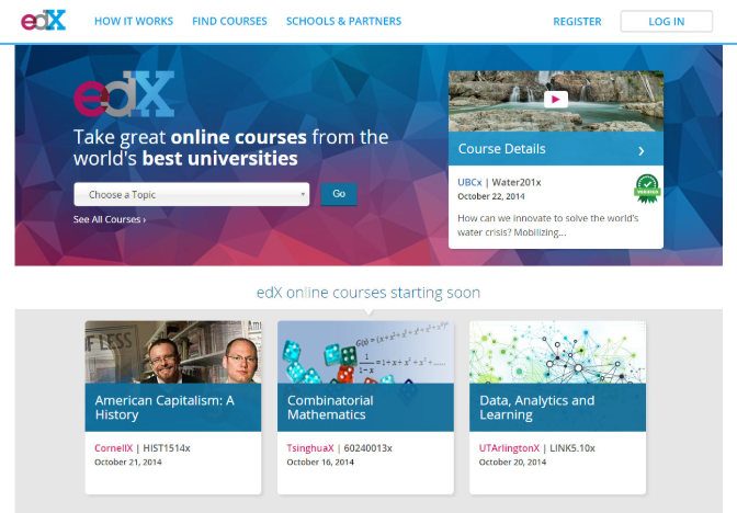 website tự học lập trình edx