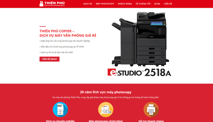 Dịch vụ máy photocopy Thiên Phú Copier