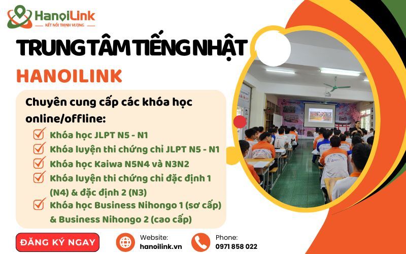 Trung tâm dạy tiếng Nhật uy tín HanoiLink