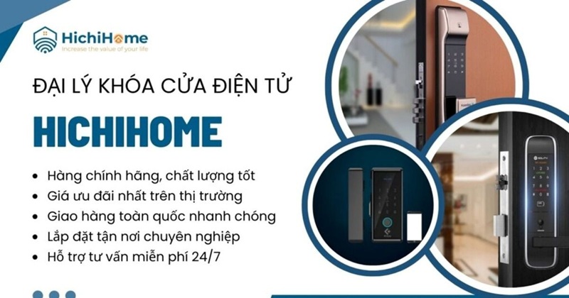 khóa cửa chính hãng hichihome