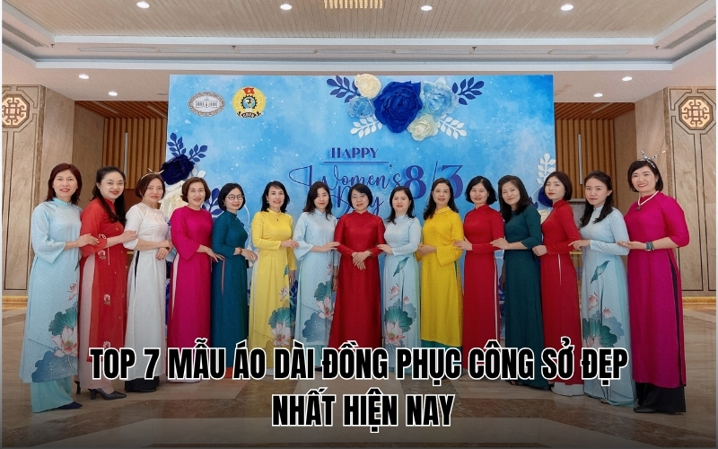 áo dài đồng phục công sở