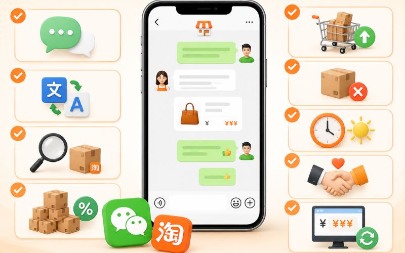 Lưu ý khi liên hệ với shop Taobao